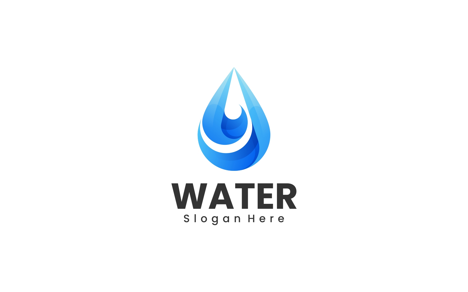 Water Gradient Logo Style Vol.6