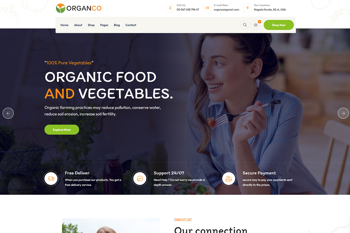 Organco - Grocery & Organic Food WordPress Theme