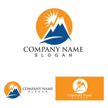 Silhouette Mountain Logo Templates 311825