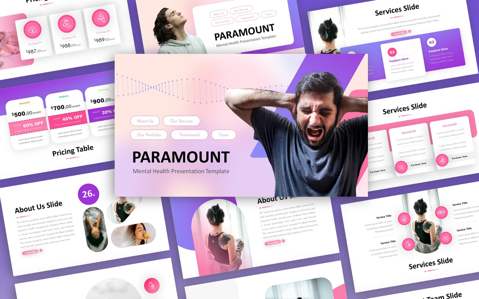 Paramount - Mental Health Multipurpose PowerPoint Template