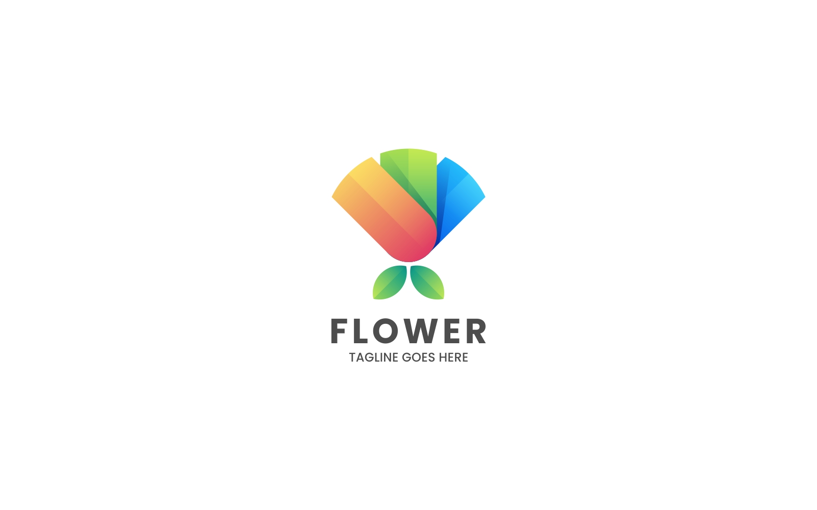 Flower Gradient Colorful Logo Style 2