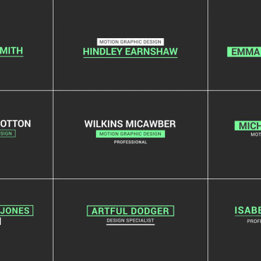 Professional Titles Motion Graphics 312123