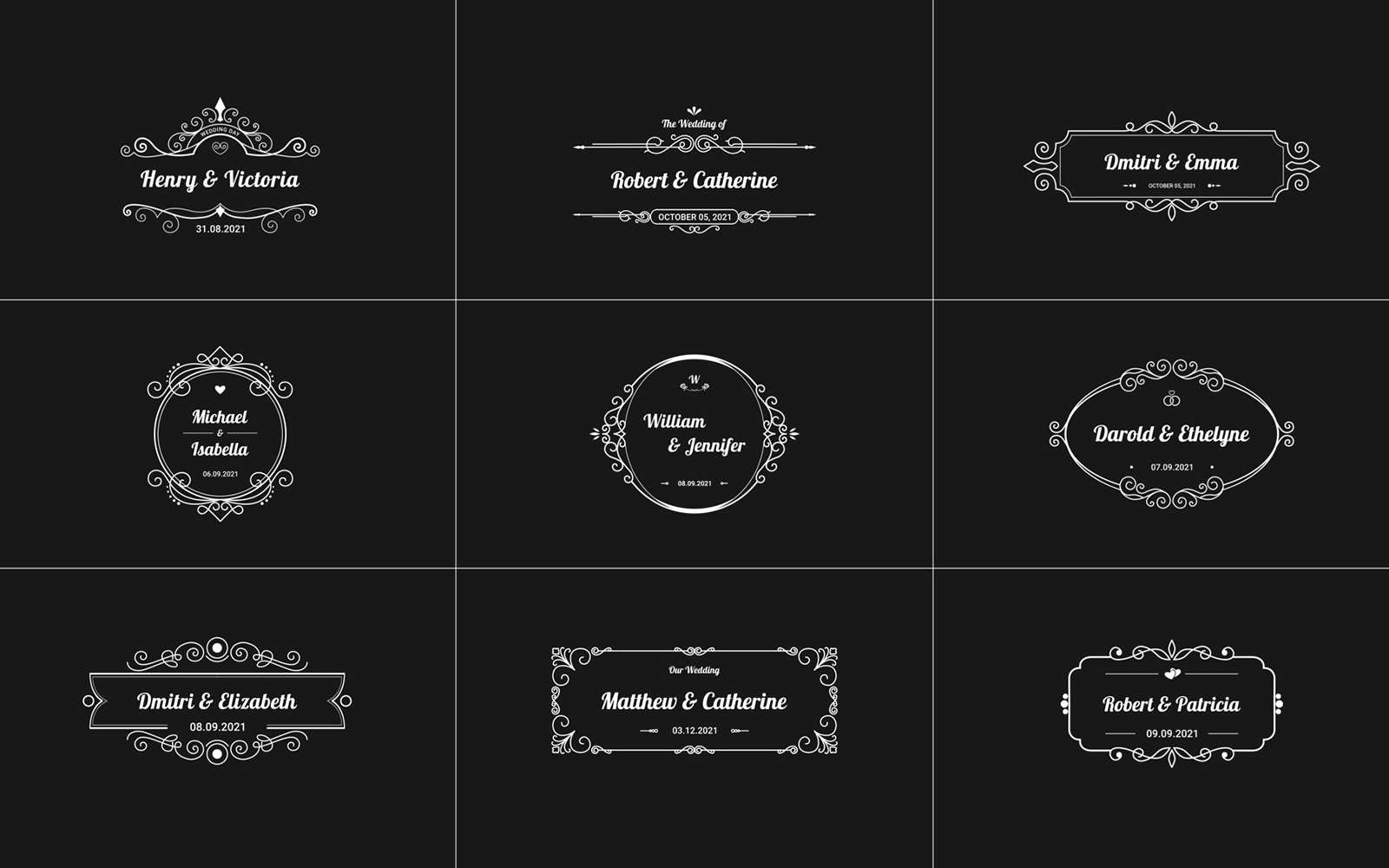 Wedding Titles - Motion Graphic Template for Premiere Pro