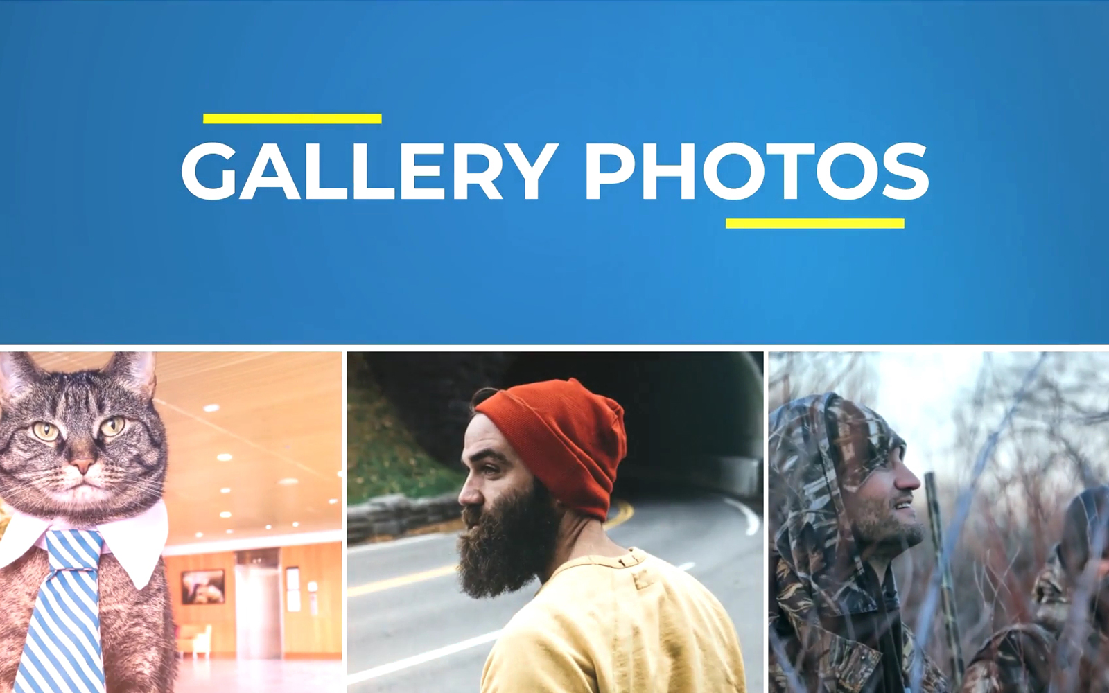 Gallery Photo with Text - Motion Graphic Template for Premiere Pro