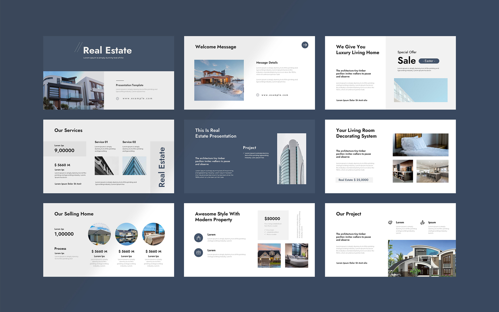 Real Estate Powerpoint Layout