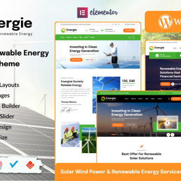 Alternative Energy WordPress Themes 312256