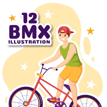 Bmx Bike Illustrations Templates 312288