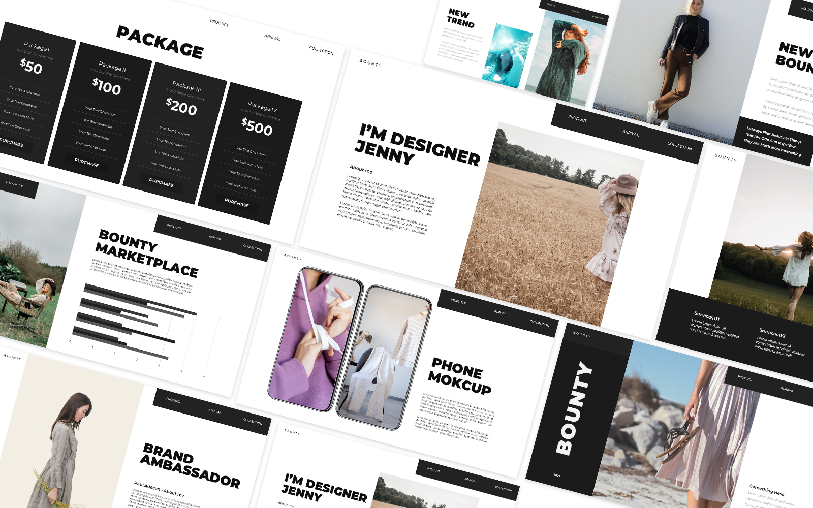 Bounty Fashion Powerpoint Template