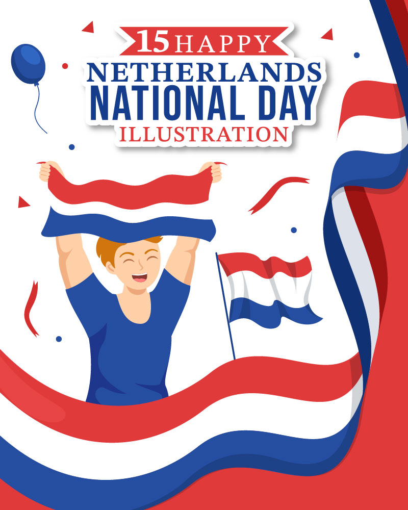 15 Netherlands National Day Illustration