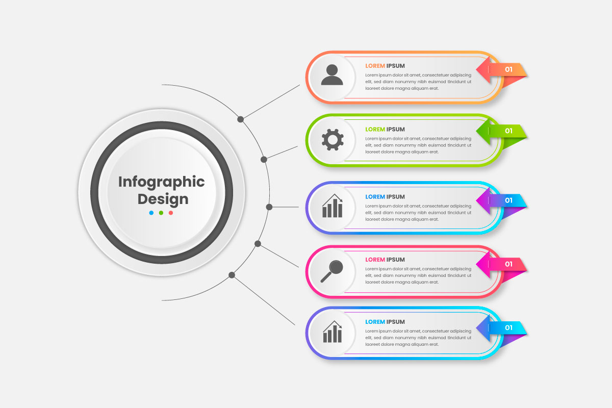 infographic design  for business template. Vector 3 steps