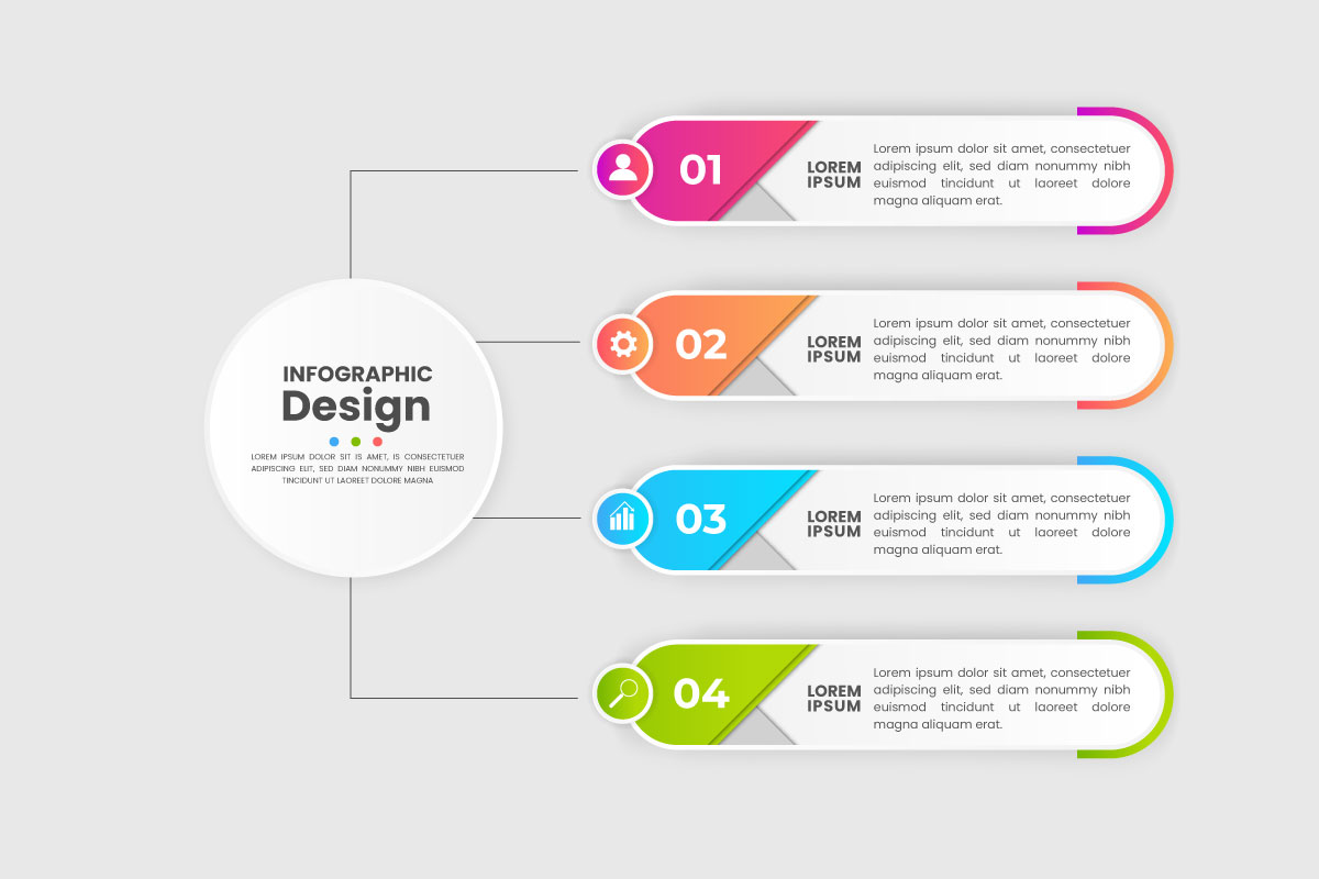 infographic design  for business template. Vector 5 steps