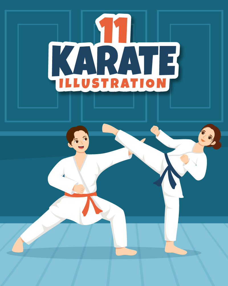 11 Karate Martial Arts Illustration