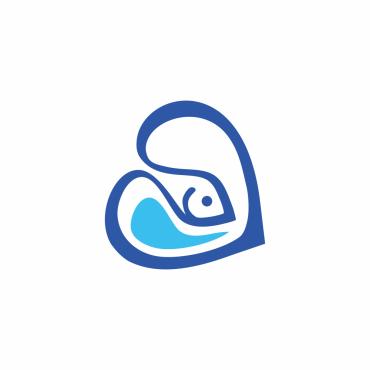 Fish Heart Logo Templates 312488