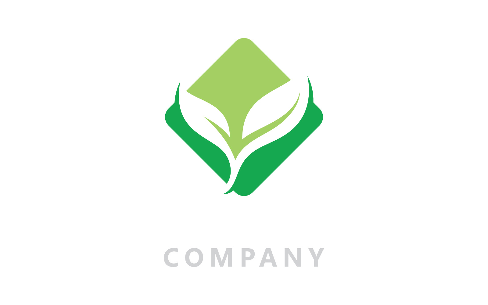 Logos of green Tree leaf nature vector V9