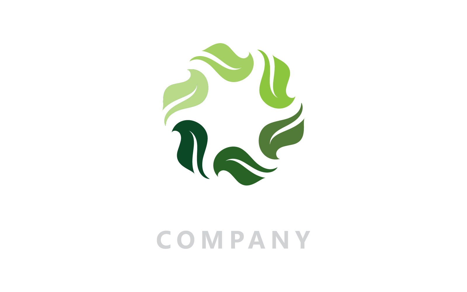 Logos of green Tree leaf nature vector V17