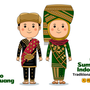 Indonesia Culture Vectors Templates 312563