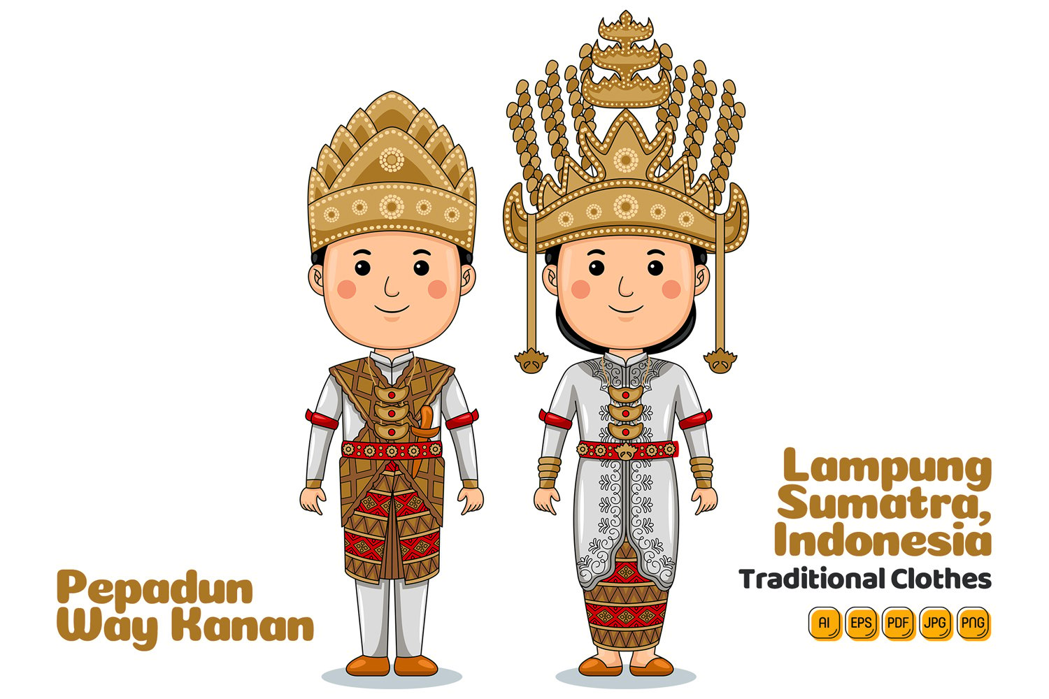 Pepadun Way Kana Indonesia Traditional Cloth