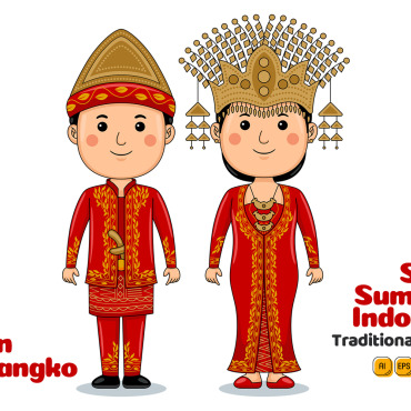 Indonesia Culture Vectors Templates 312568