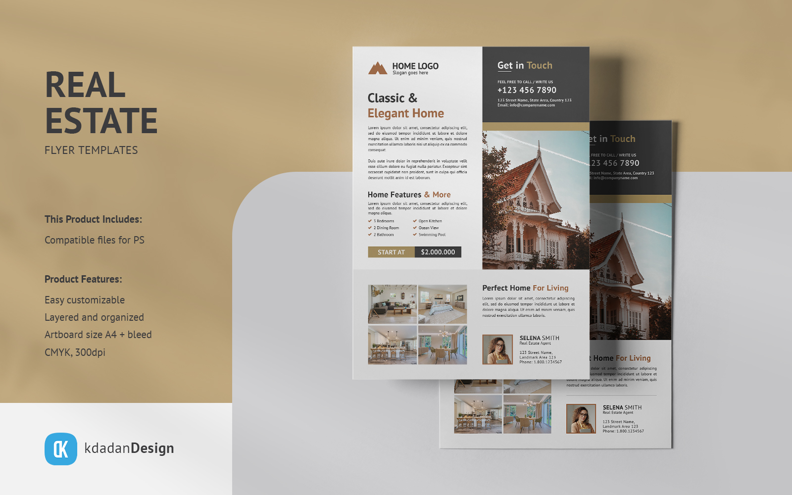 Real Estate Flyer PSD Templates Vol 058