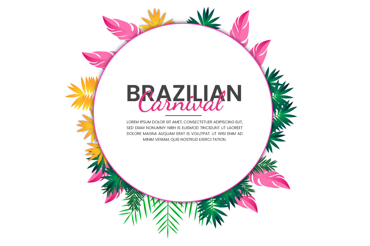 Vector vector illustration of rio carnival banner the  carnival in the world