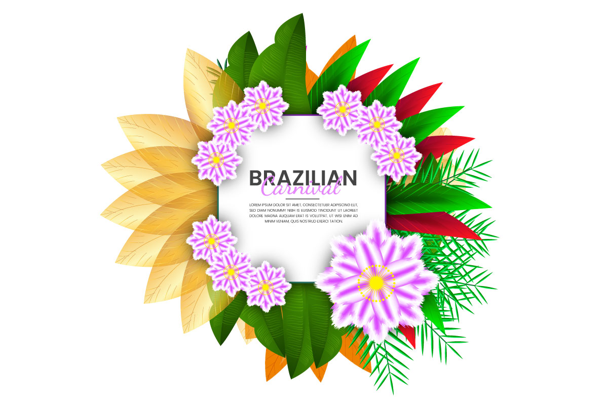 vector illustration of rio carnival banner the biggest carnival concept