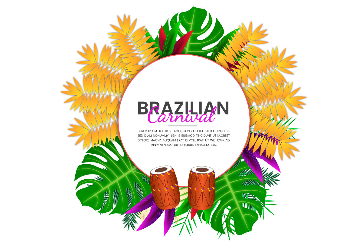 vector illustration of rio carnival banner the carnival