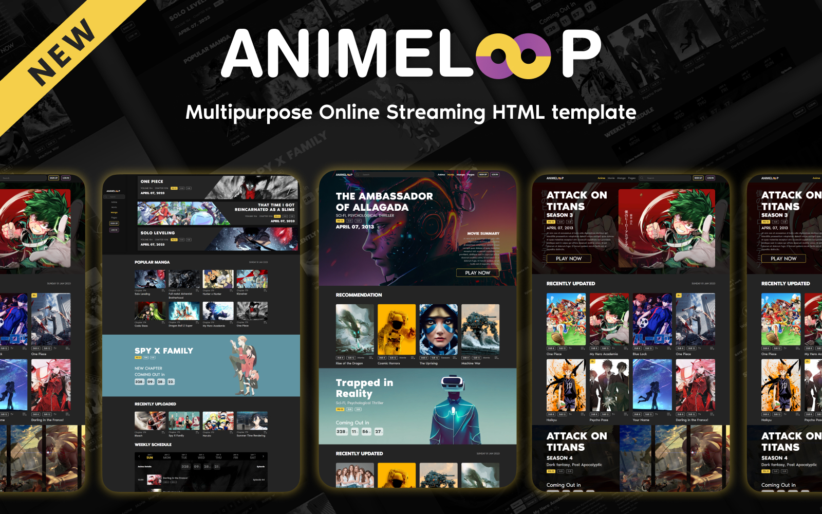 Anime - Free Bootstrap 4 HTML5 Gaming & Anime Website Template