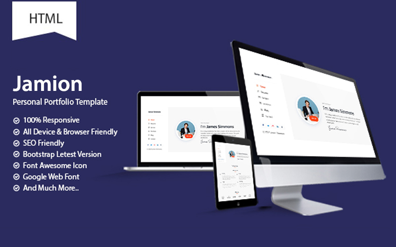 Jamion - Personal Portfolio HTML Template