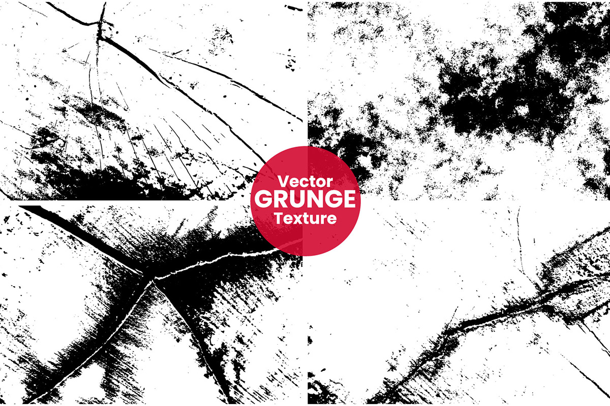 Grunge style cracked texture background and black film grunge overlay