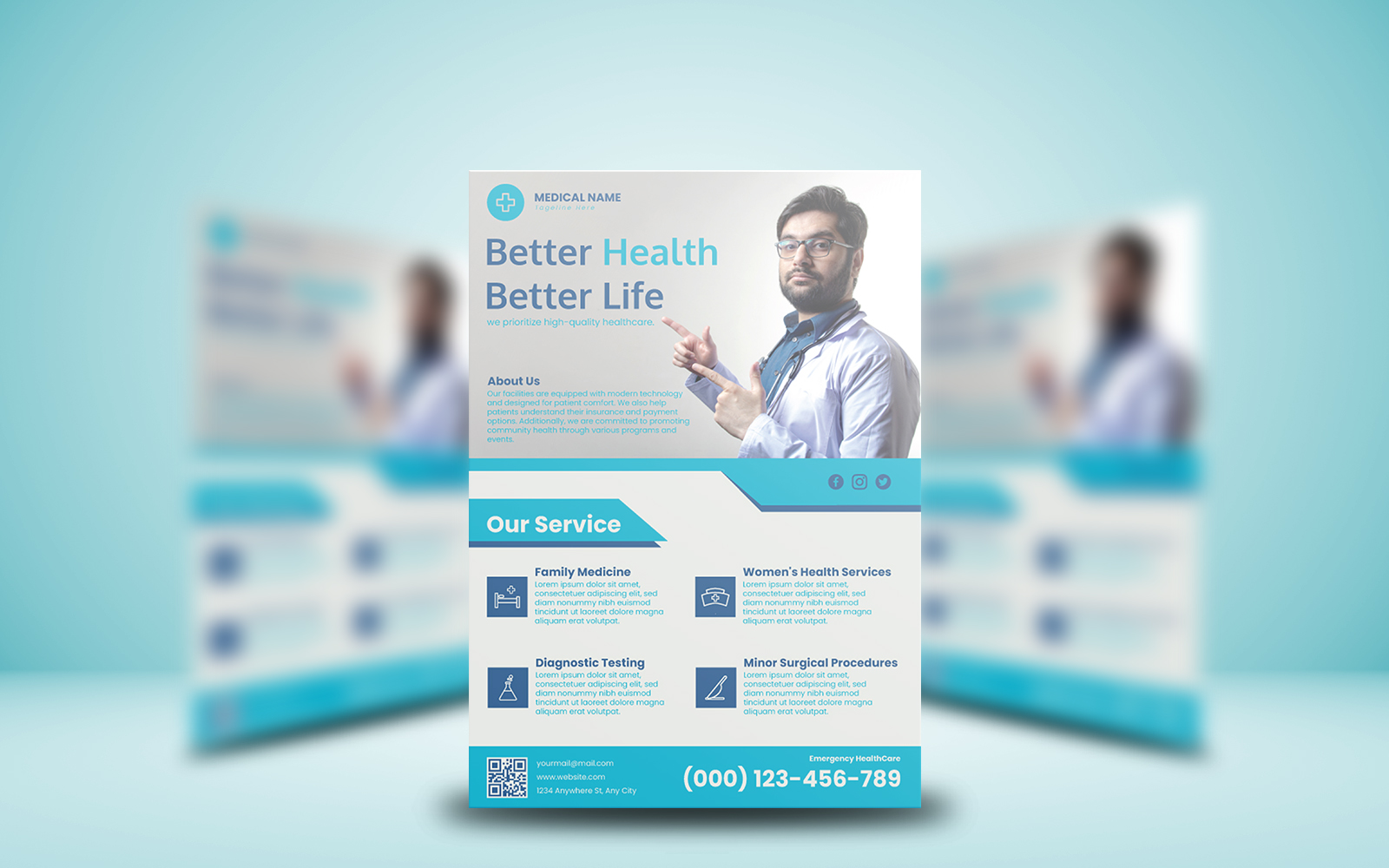 Medical Service Flyer Template 1