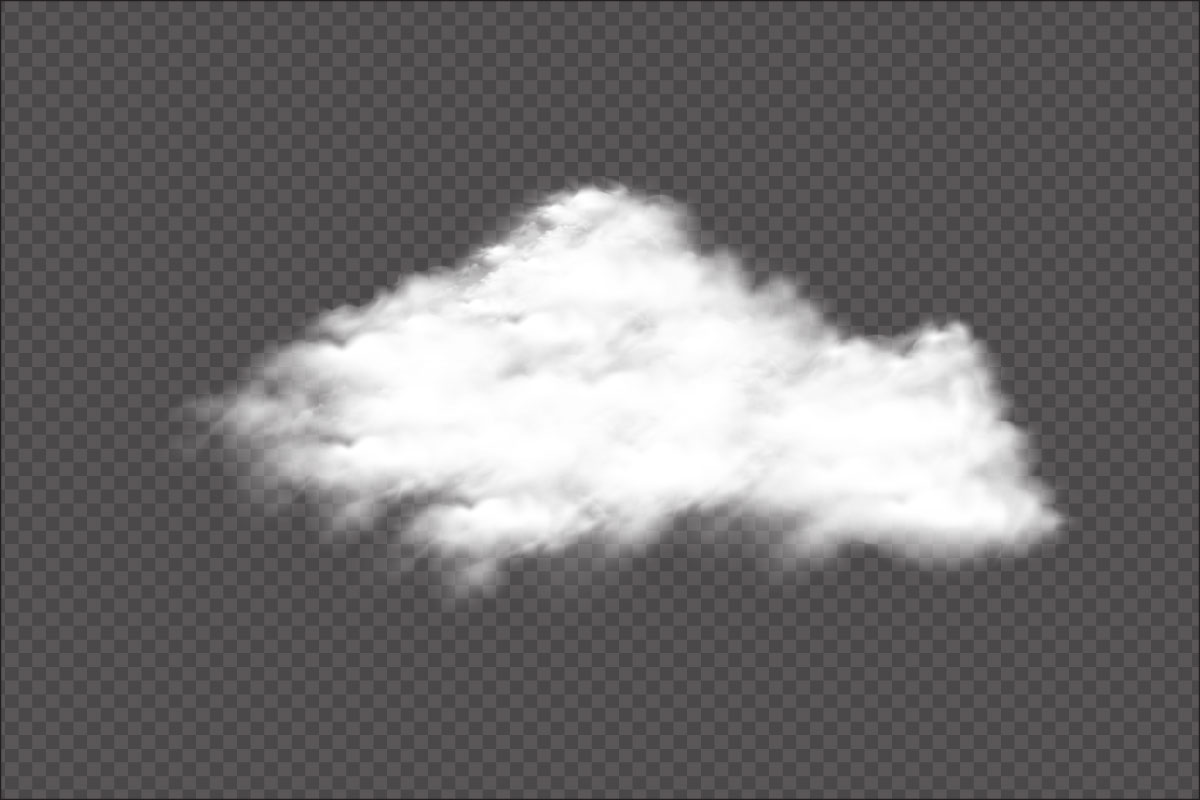 Dense fog and cloud vector template