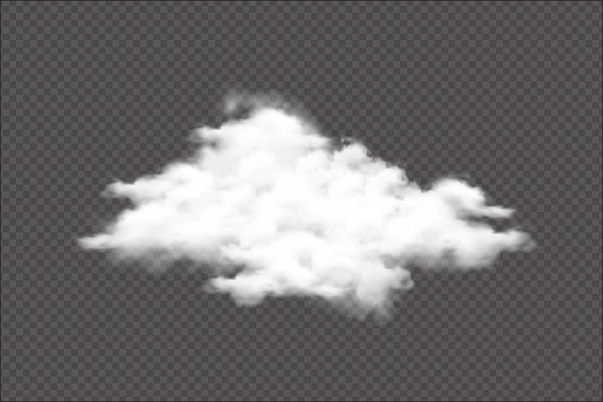 Dense cloud vector for smoke or mist