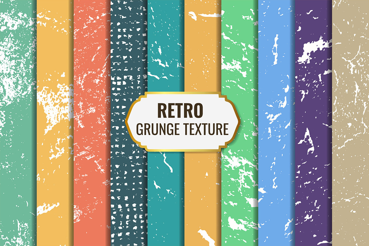 Colorful vintage retro grunge texture background and digital paper