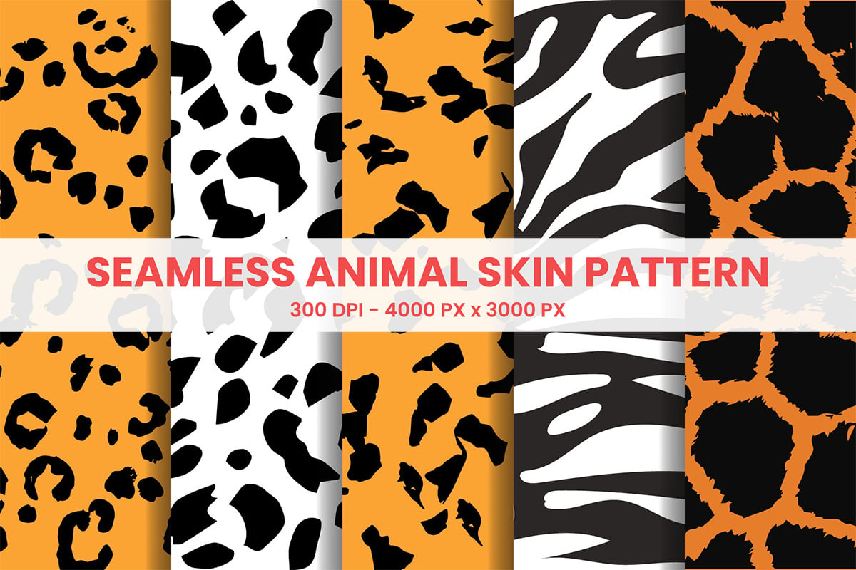 Seamless Animal Skin Pattern Background