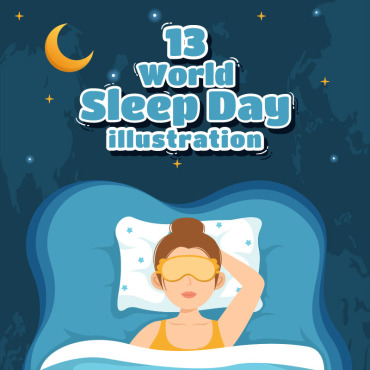 Sleep Day Illustrations Templates 313201