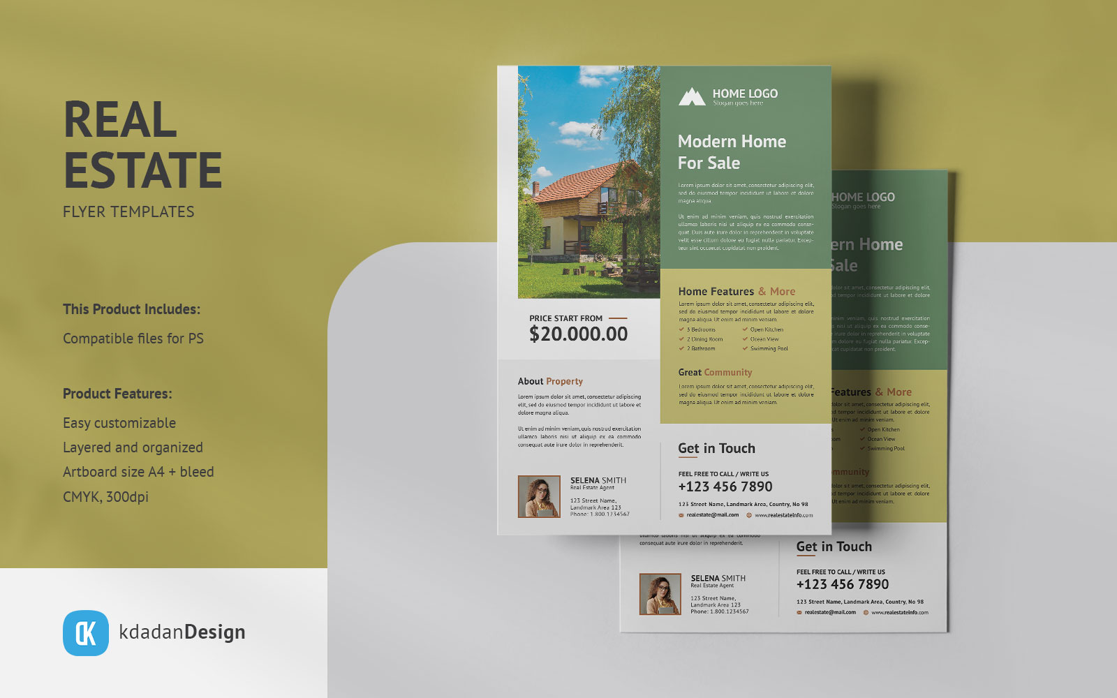 Real Estate Flyer PSD Templates Vol 061