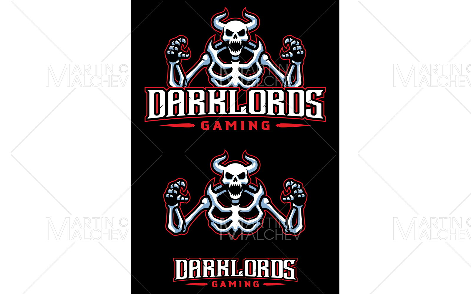 Darklords Gaming Mascot Vector Illustration