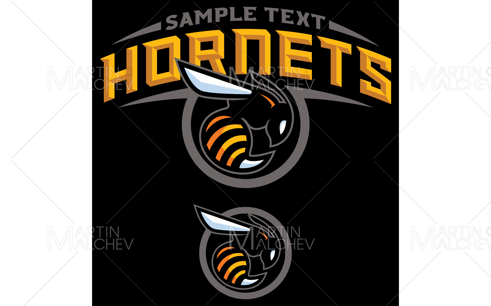 Hornets Team Mascot Vector Illustration