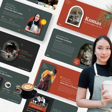 Business Cafe PowerPoint Templates 313403