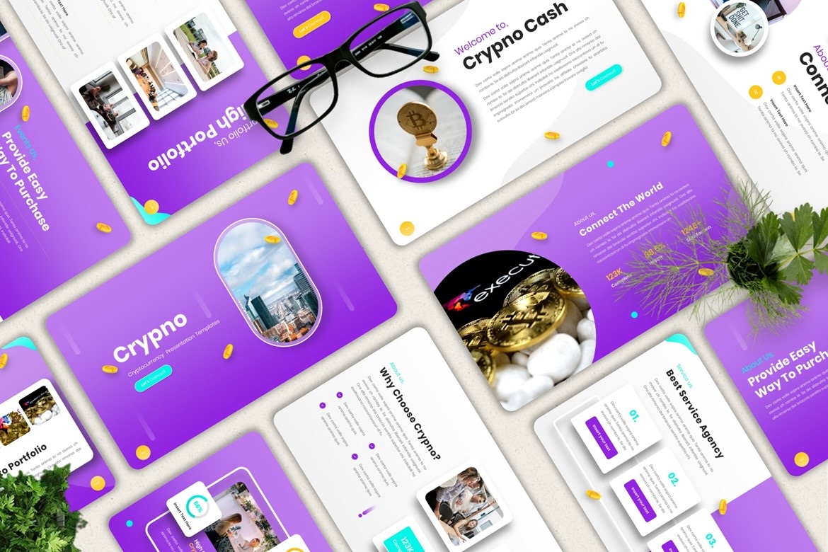 Crypno - Cryptocurrency Powerpoint Templates