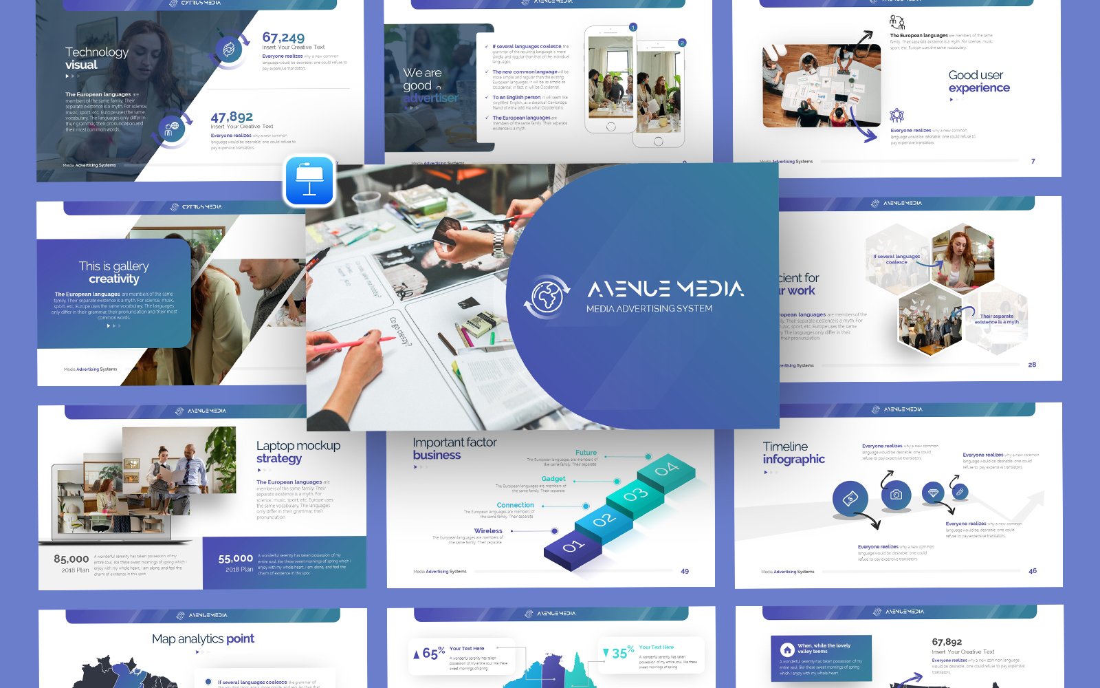 Avenue Media Finance Keynote Template