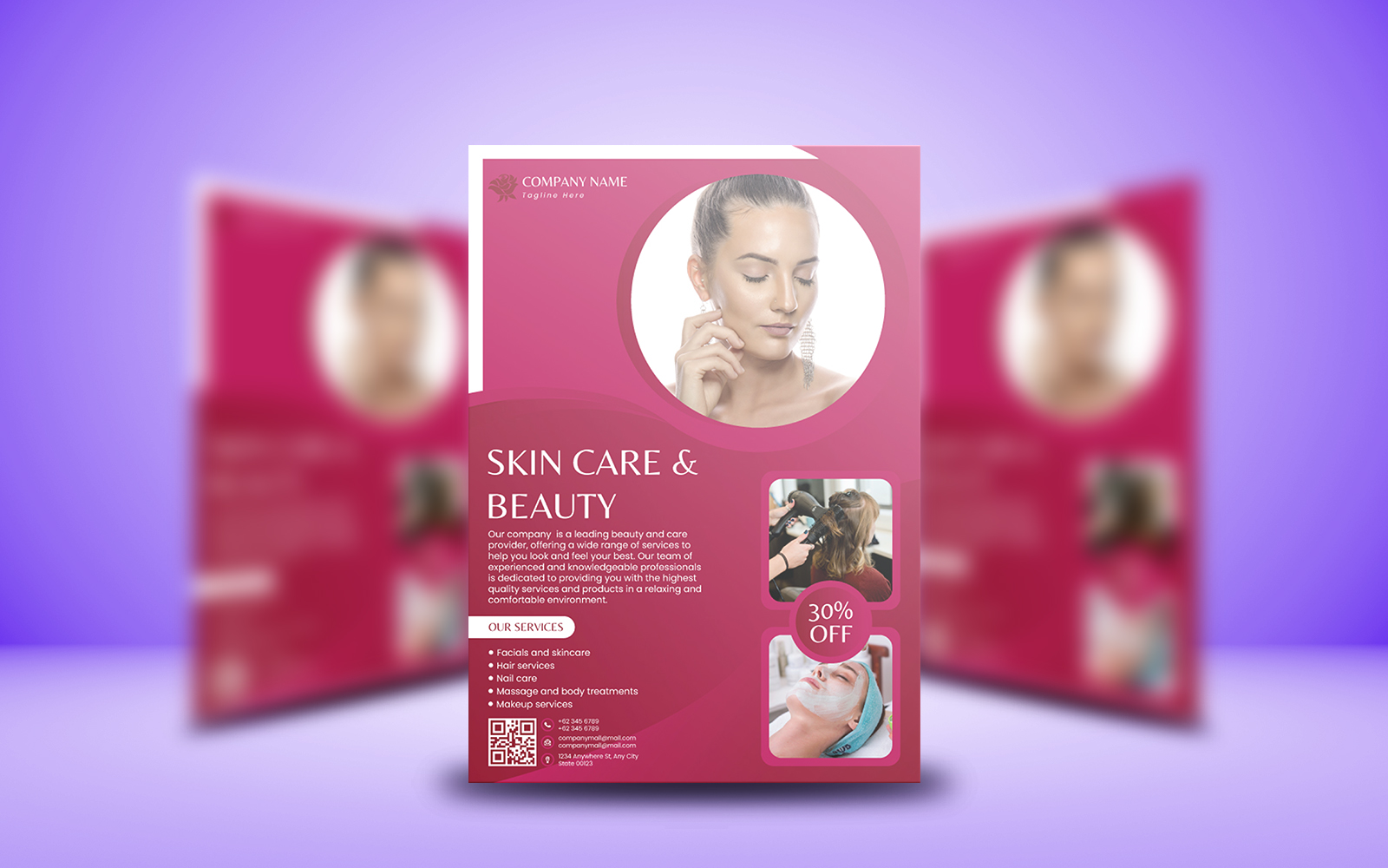 Beauty Flyer Template Design 1