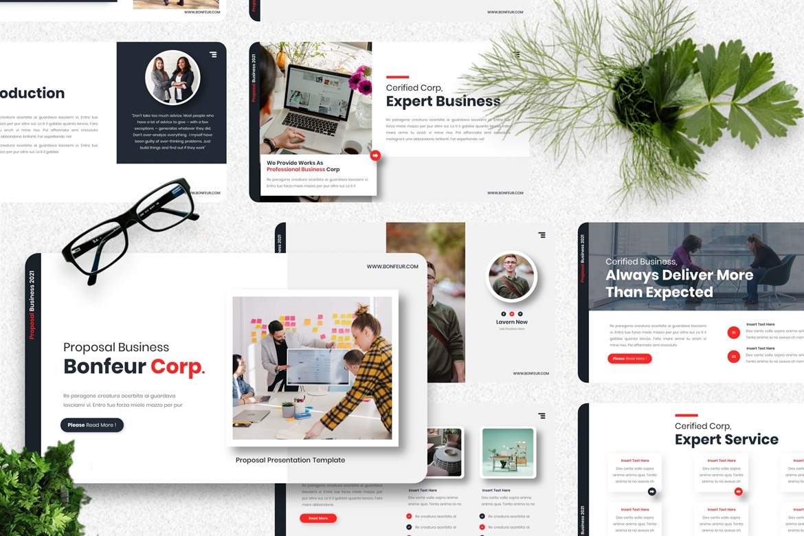 Bonfeur - Proposal Business Googleslide Templates