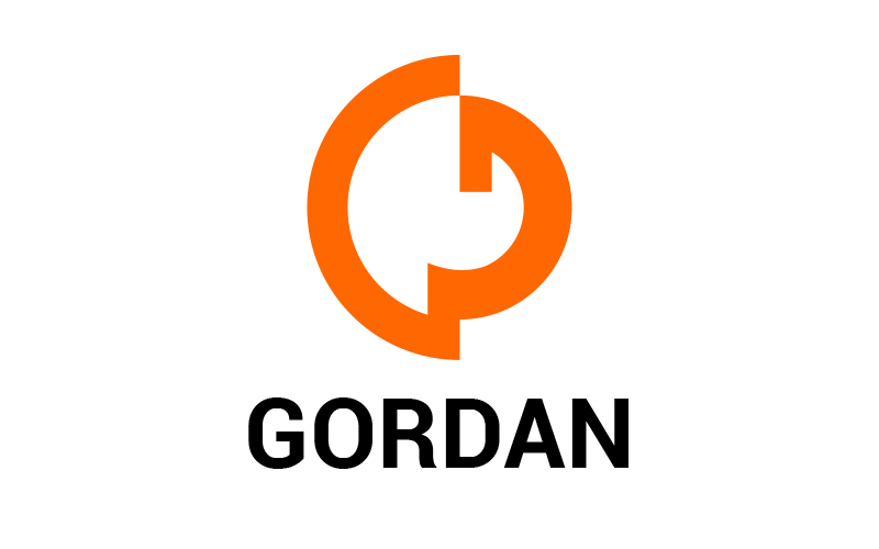 Letter GD geometrical logo design