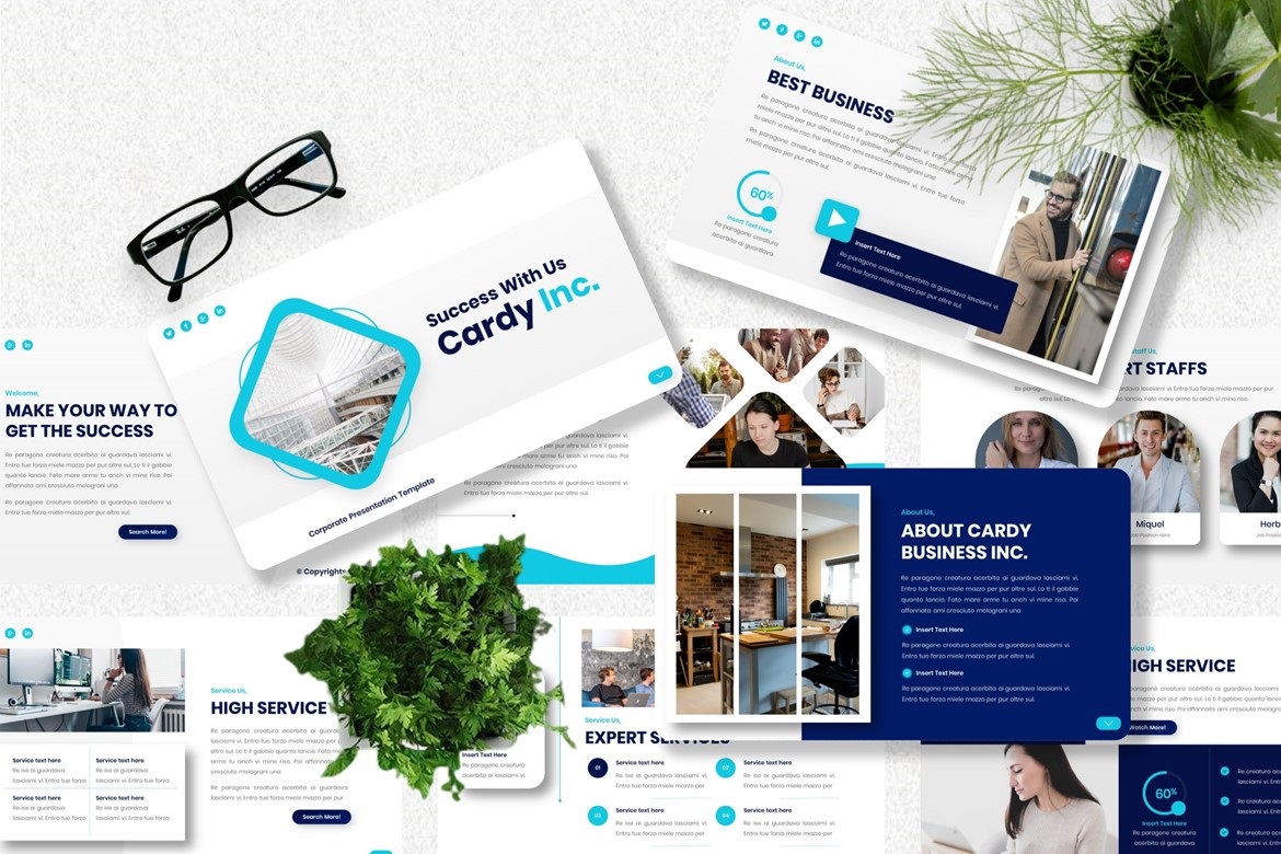 Cardy - Corporate Powerpoint Templates