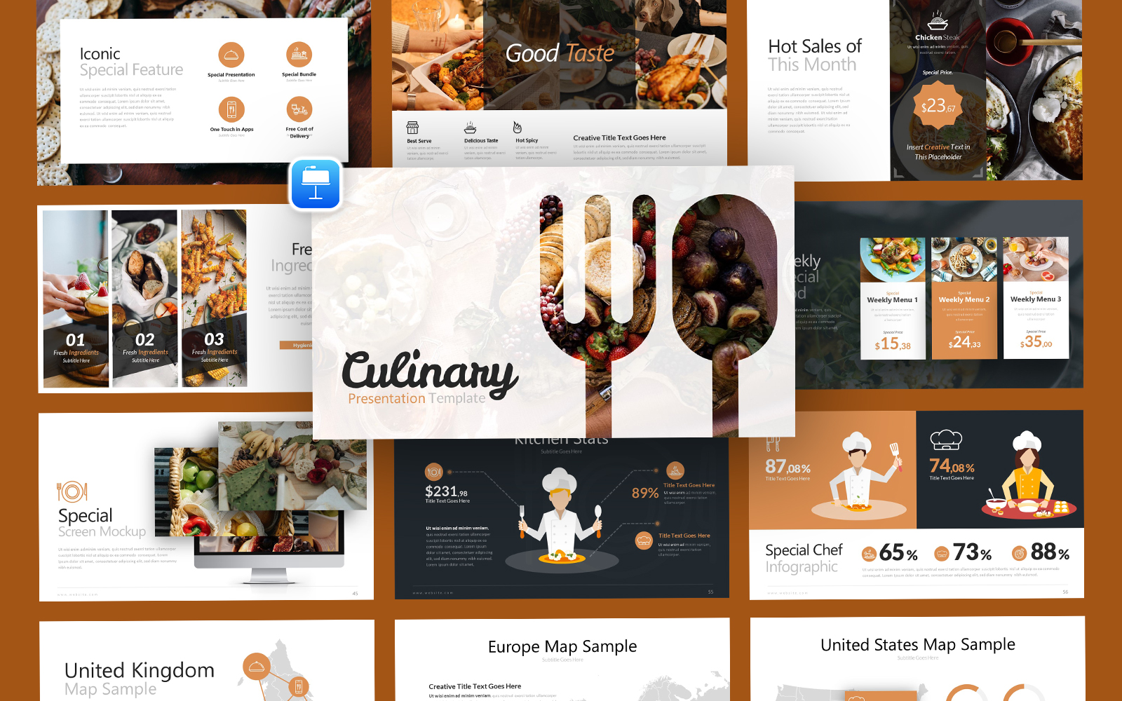 Culinary Food Keynote Template