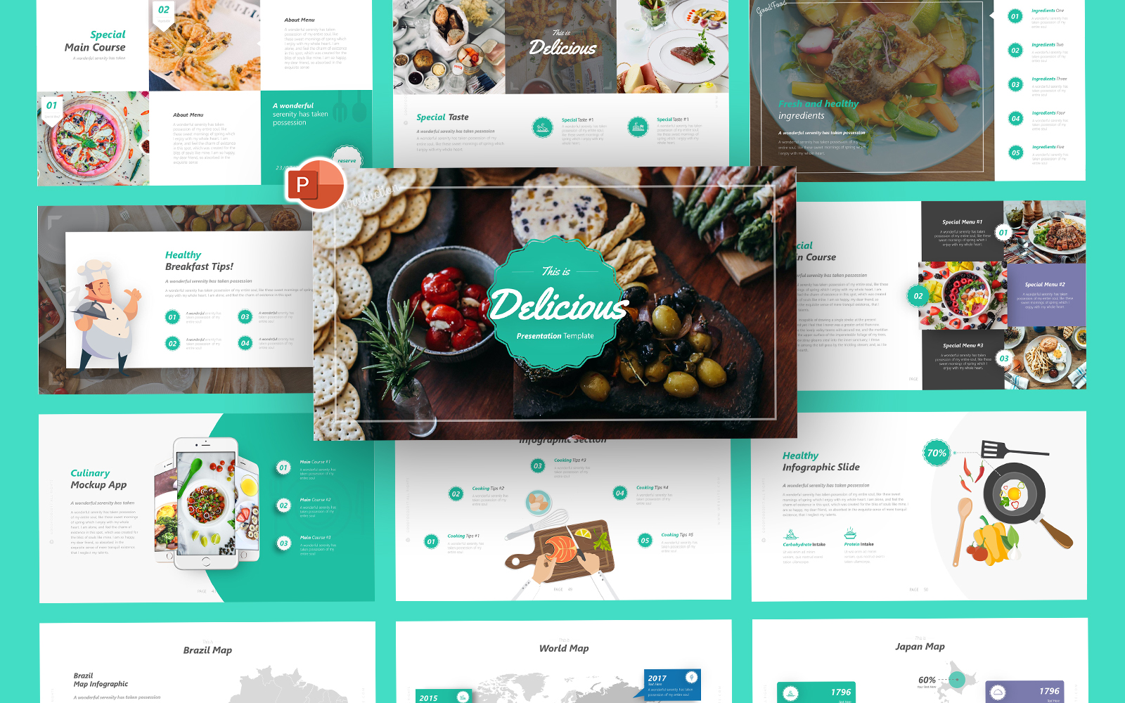 Delicious Food PowerPoint Template