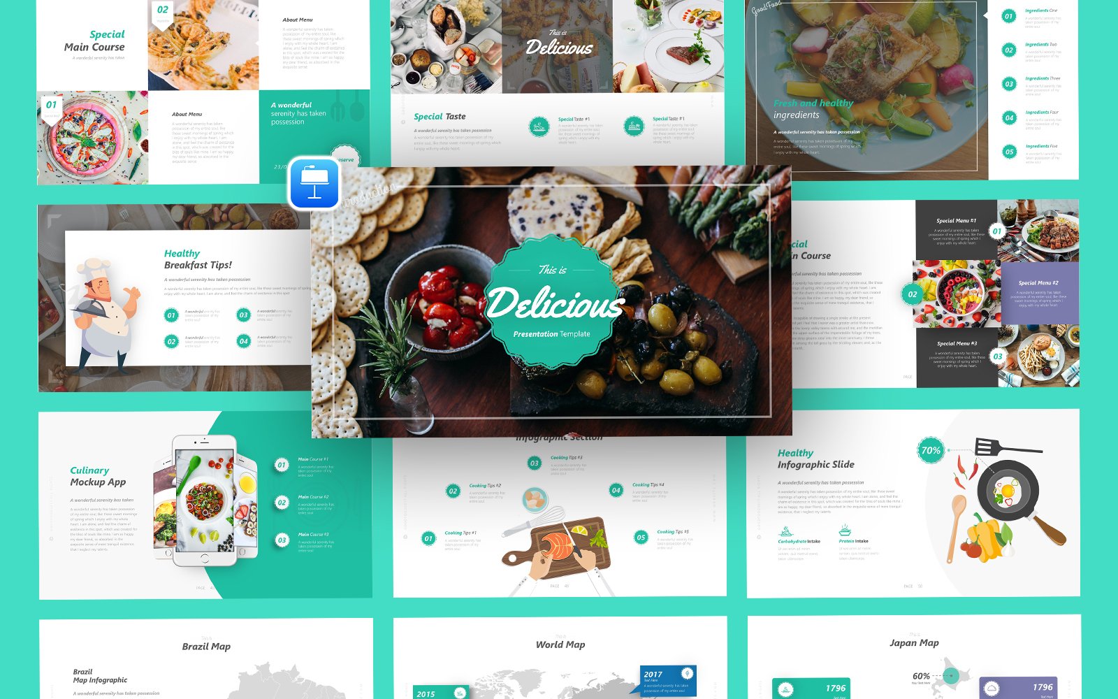 Delicious Food Keynote Template