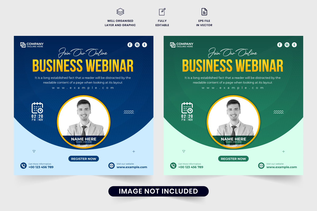 Business seminar invitation template