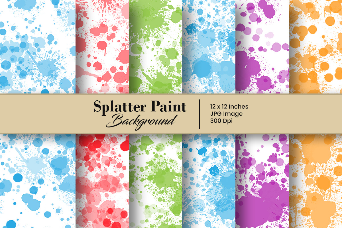 Colorful abstract paint splatter texture background. splatter digital paper